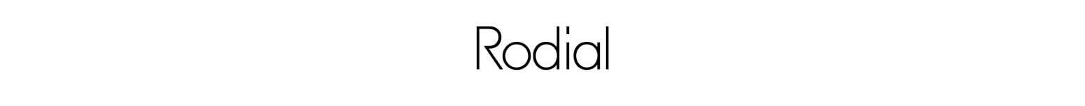 Rodial varumärkeslogotyp